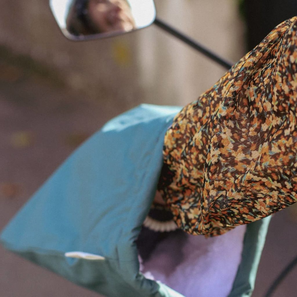 Manchons de Léon pour vélo adultes coloris vert thym Suzon et Suzette