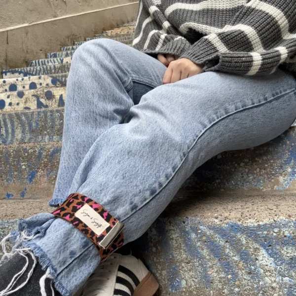 Siméon's bicycle trouser strap